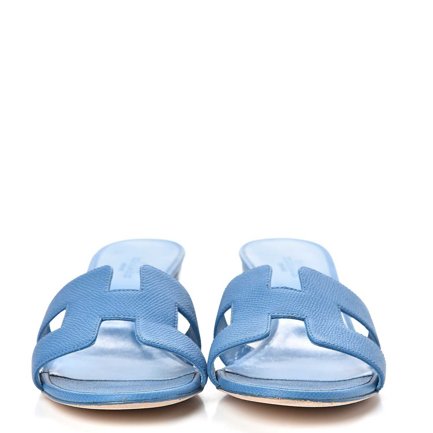 Hermes Epsom Oasis Sandals 38 Bleu Curacao 2 of 14