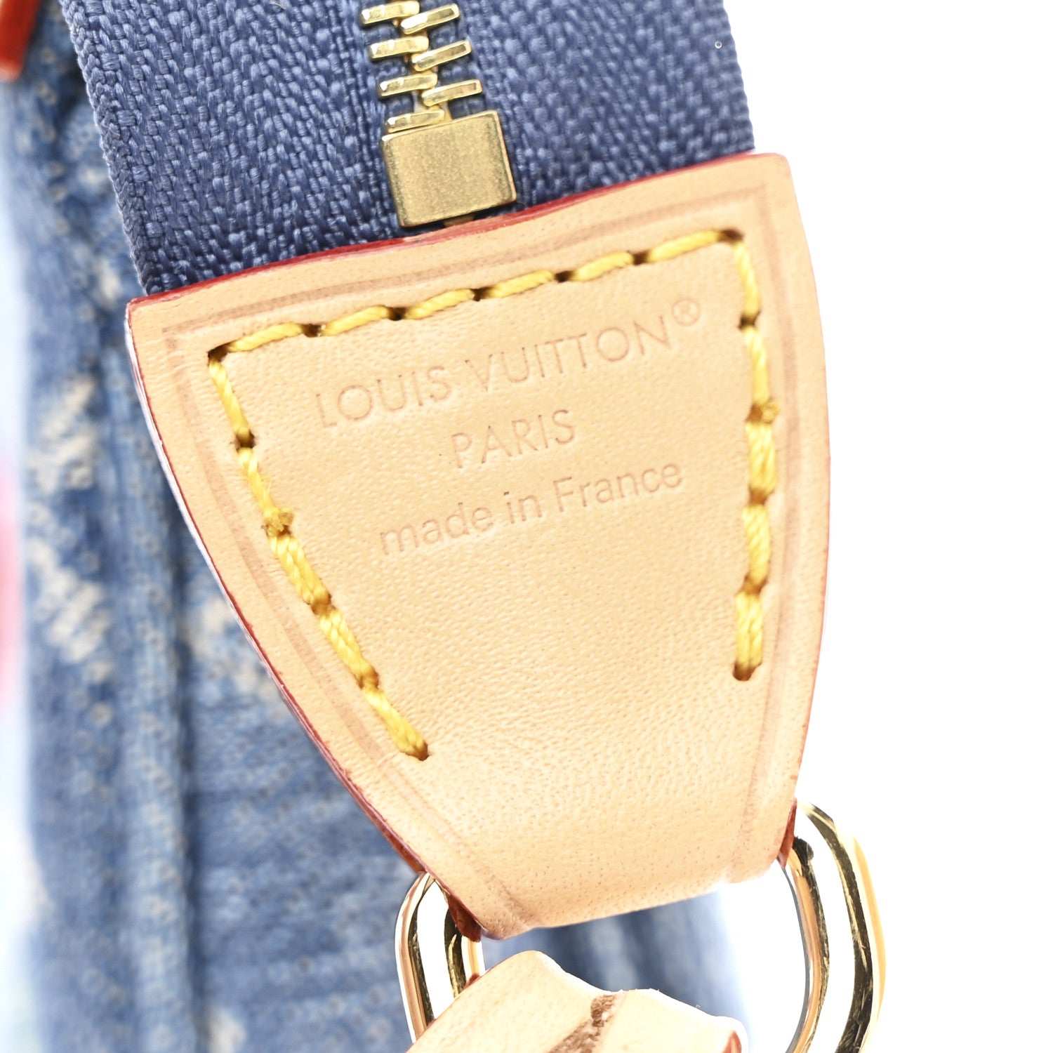 Louis Vuitton LV X TM Monogram Denim Cerises Pochette Accessories Blue 7 of 11