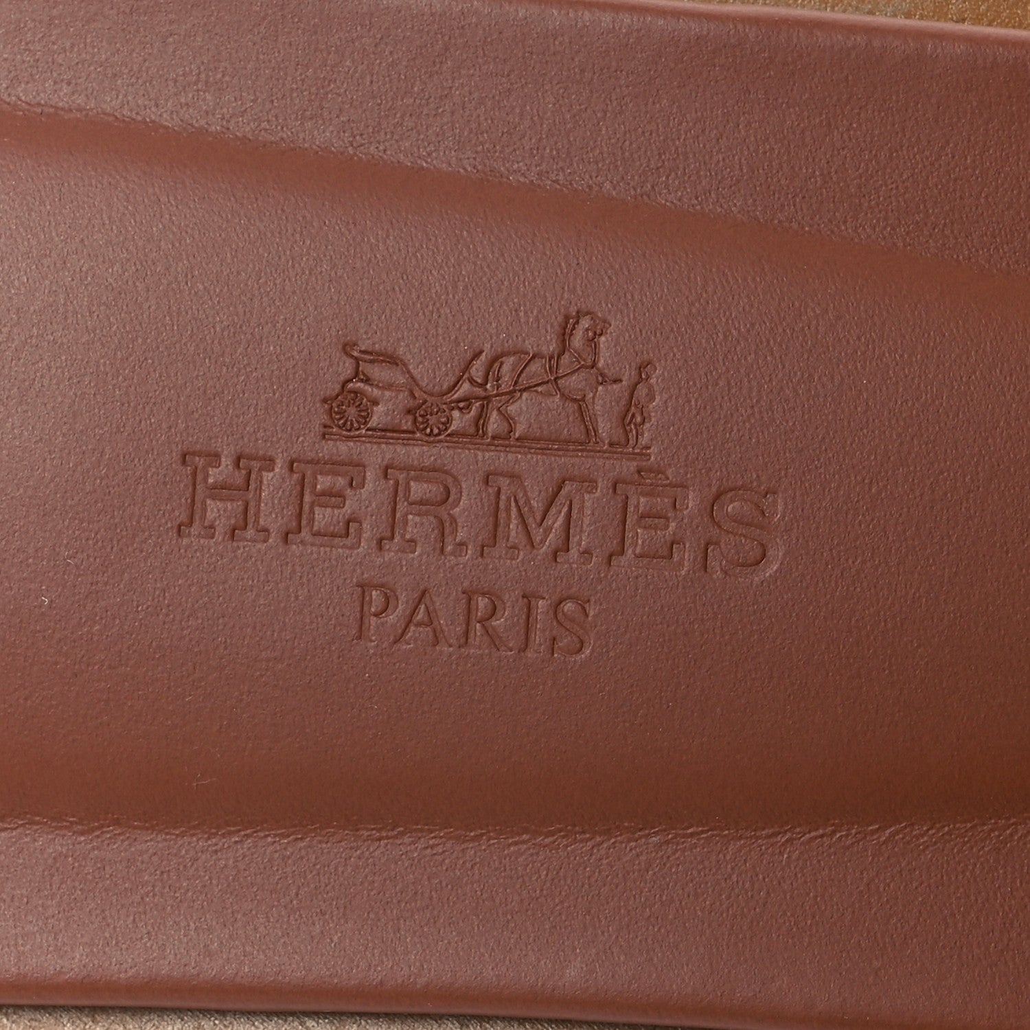 Hermes Box Calfskin Oran Sandals 36.5 Gold 9 of 13