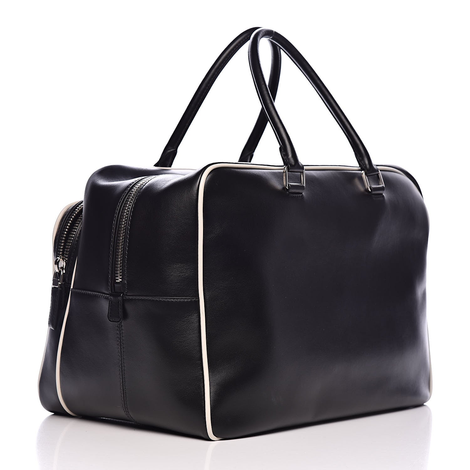 Prada X JAMES JEAN Vitello Comic Print Duffle Black Talco 3 of 11