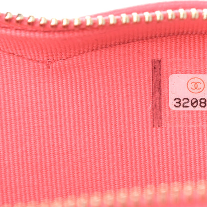 Chanel Lambskin Quilted CC In Love Heart Clutch With Chain Pink 7 of 10
