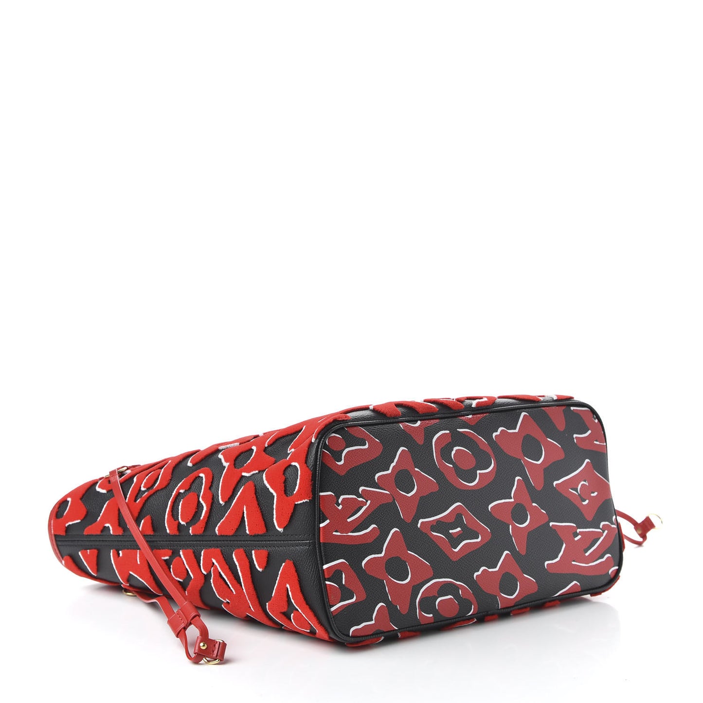 X UF Tufted Monogram Neverfull MM Black Red