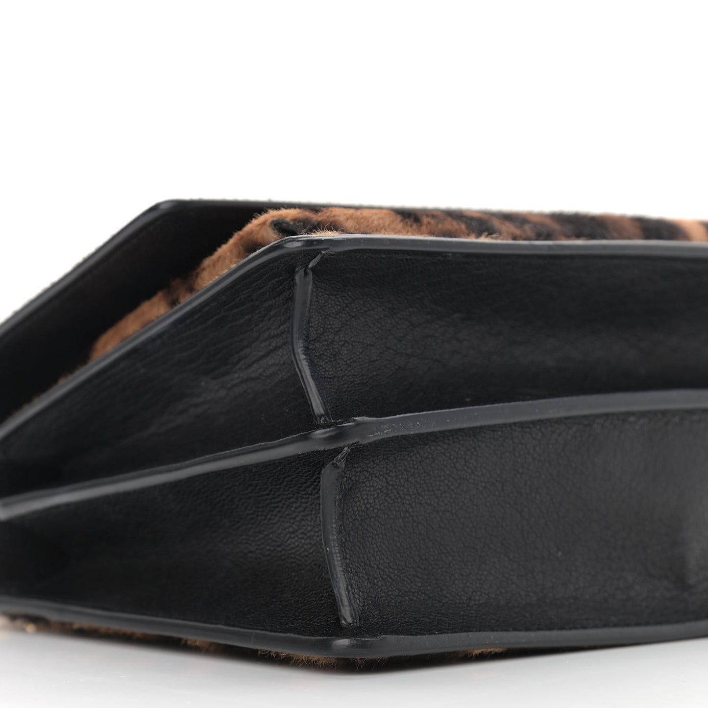 Calf Hair Monogram Small Sunset Chain Wallet Leopard