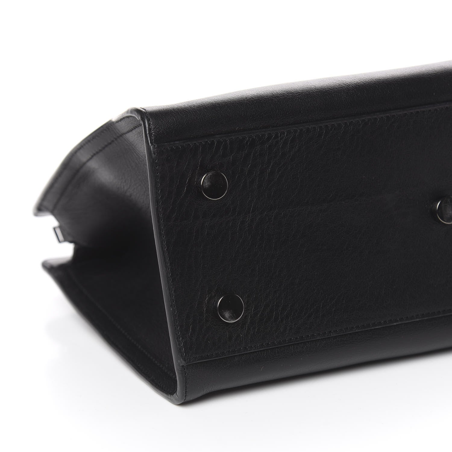 Saint Laurent Calfskin Baby Monogram Cabas Black 9 of 12