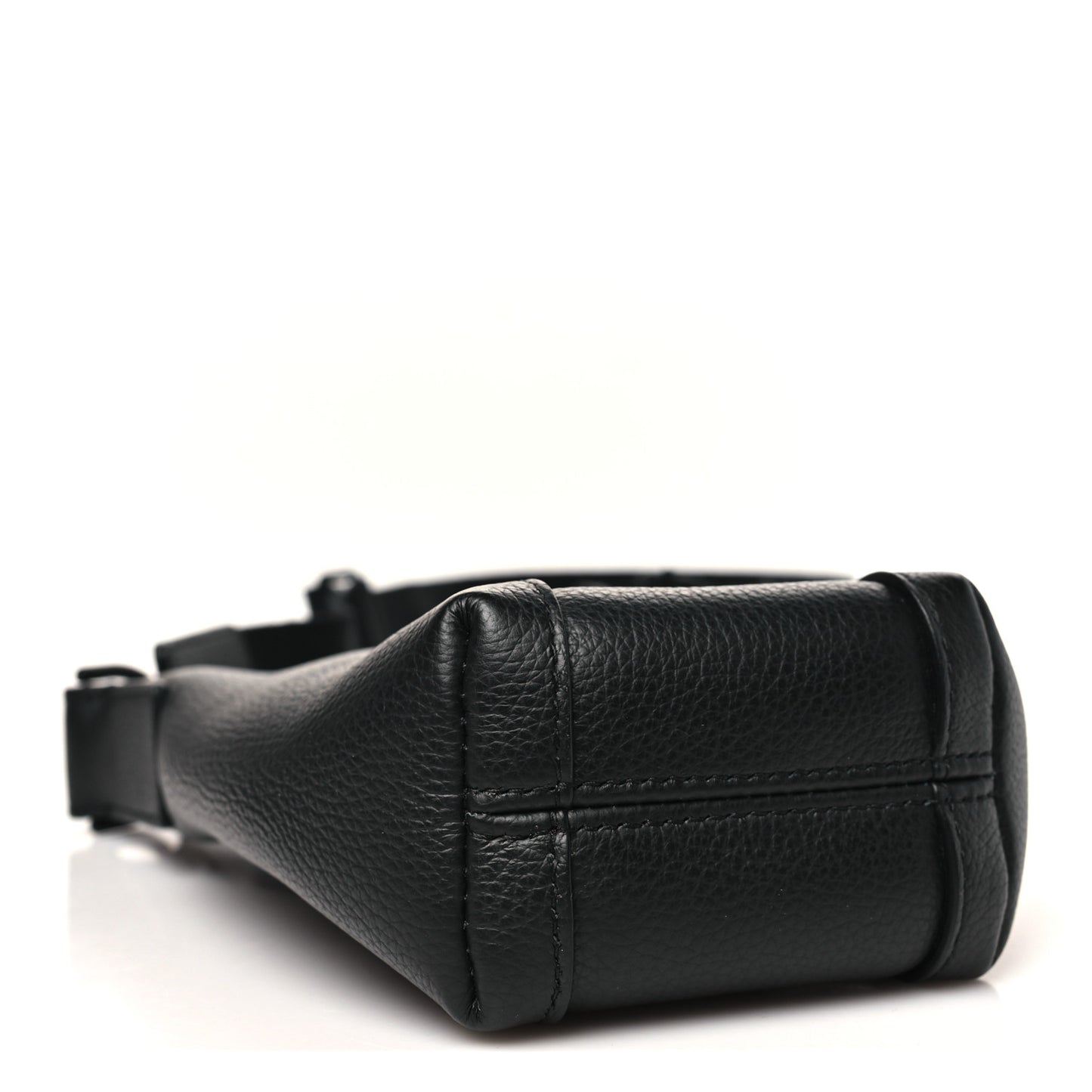 Calfskin Hourglass Phone Holder Bag Black