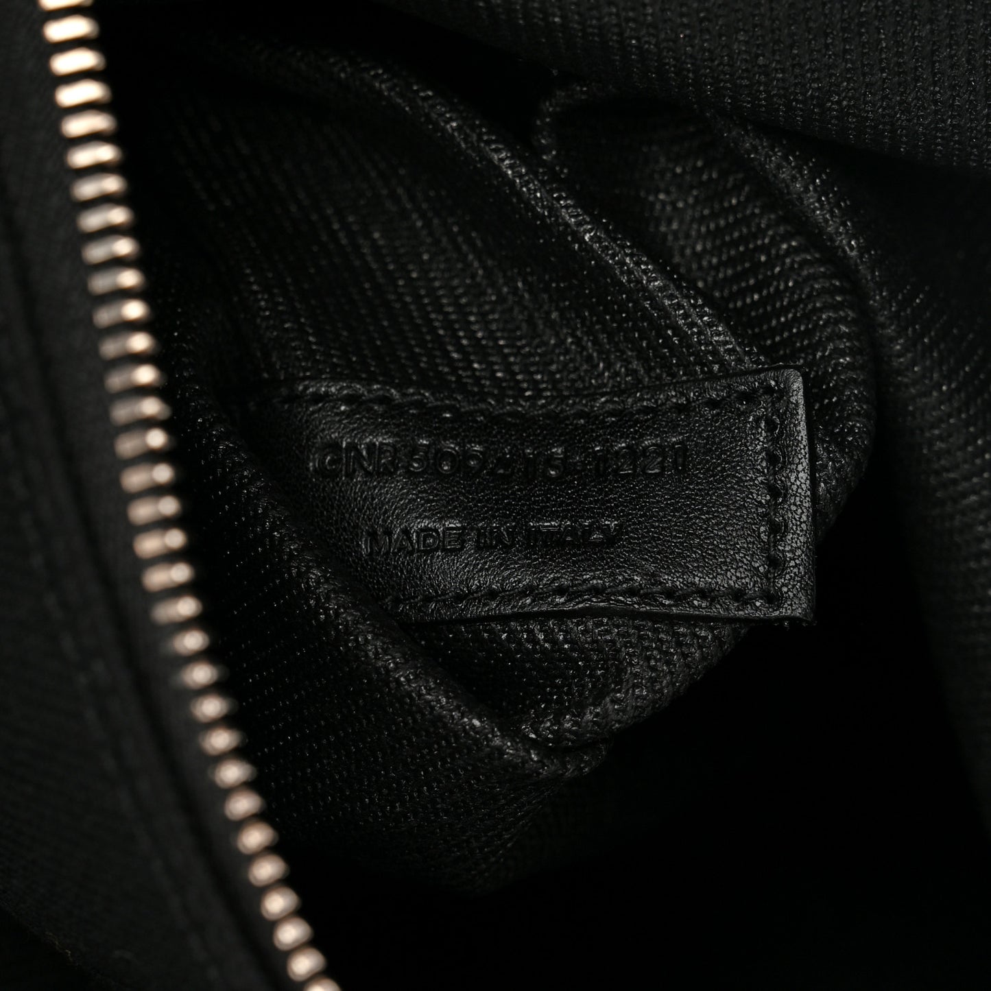Linen Calfskin Rive Gauche Tote Black
