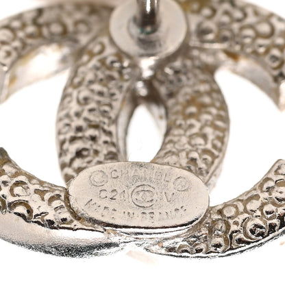 Chanel Crystal CC Earrings Silver 4 of 5
