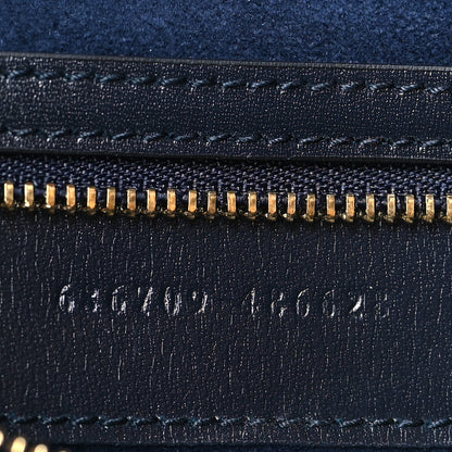 Gucci Suede Boarded Dyana Lux Calfskin Suede Small Jackie 1961 Hobo Navy 7 of 10