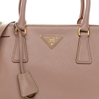 Prada Saffiano Small Galleria Double Zip Tote Cammeo 9 of 11