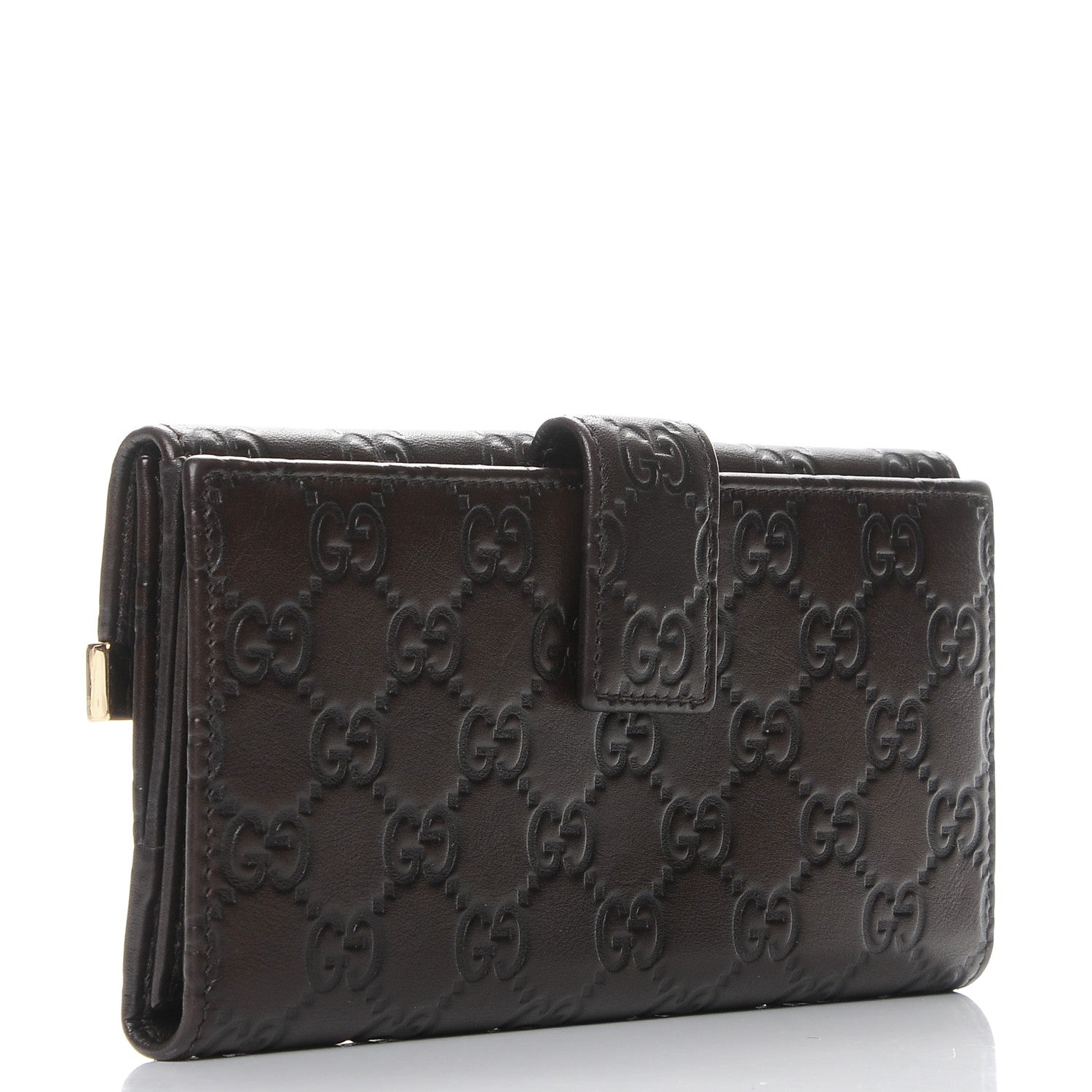 Gucci Guccissima Signature Dice Continental Wallet Chocolate 3 of 8