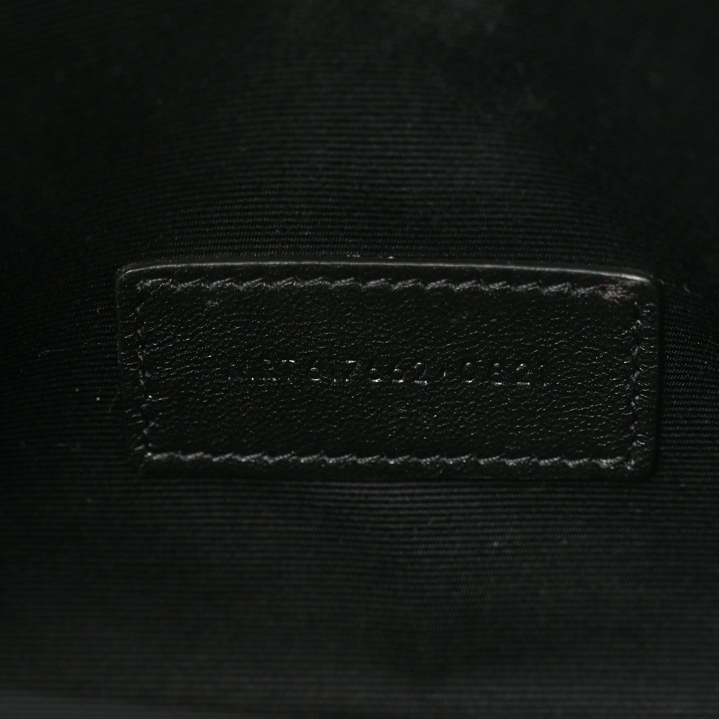 Grain De Poudre Matelasse Chevron Monogram Envelope Clutch Black