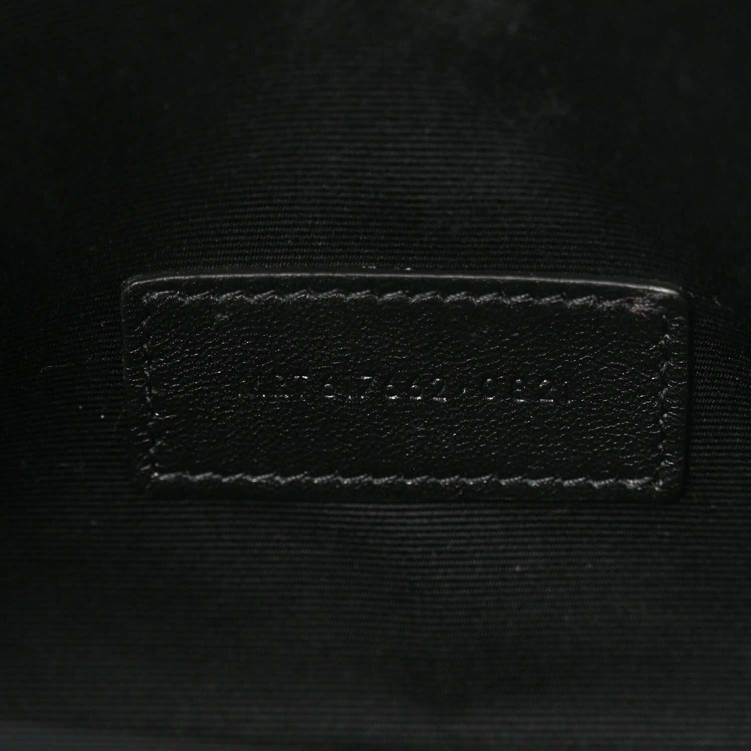 Saint Laurent Grain De Poudre Matelasse Chevron Monogram Envelope Clutch Black 7 of 9