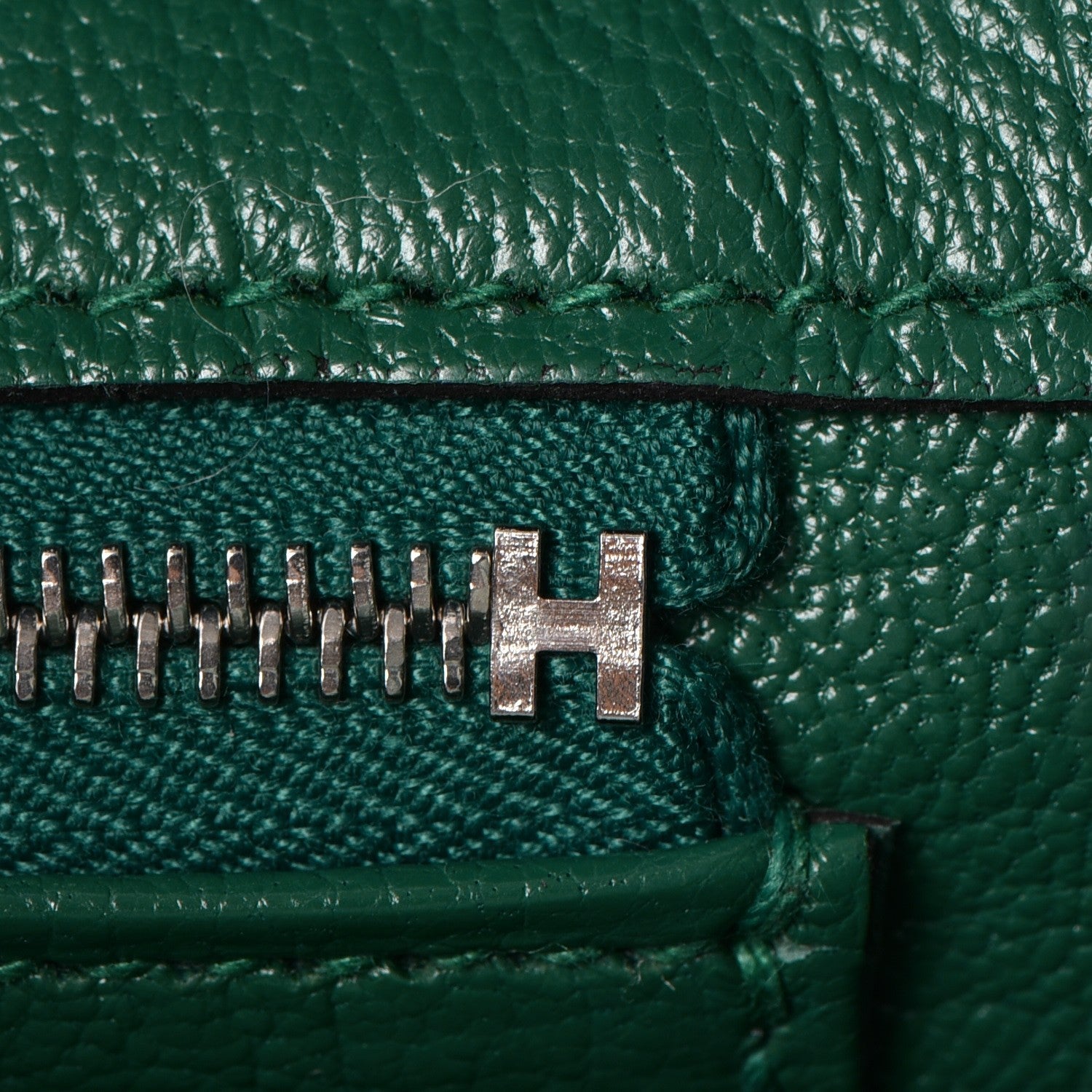 Hermes Togo Birkin 30 Bleu Zanzibar Malachite 19 of 37