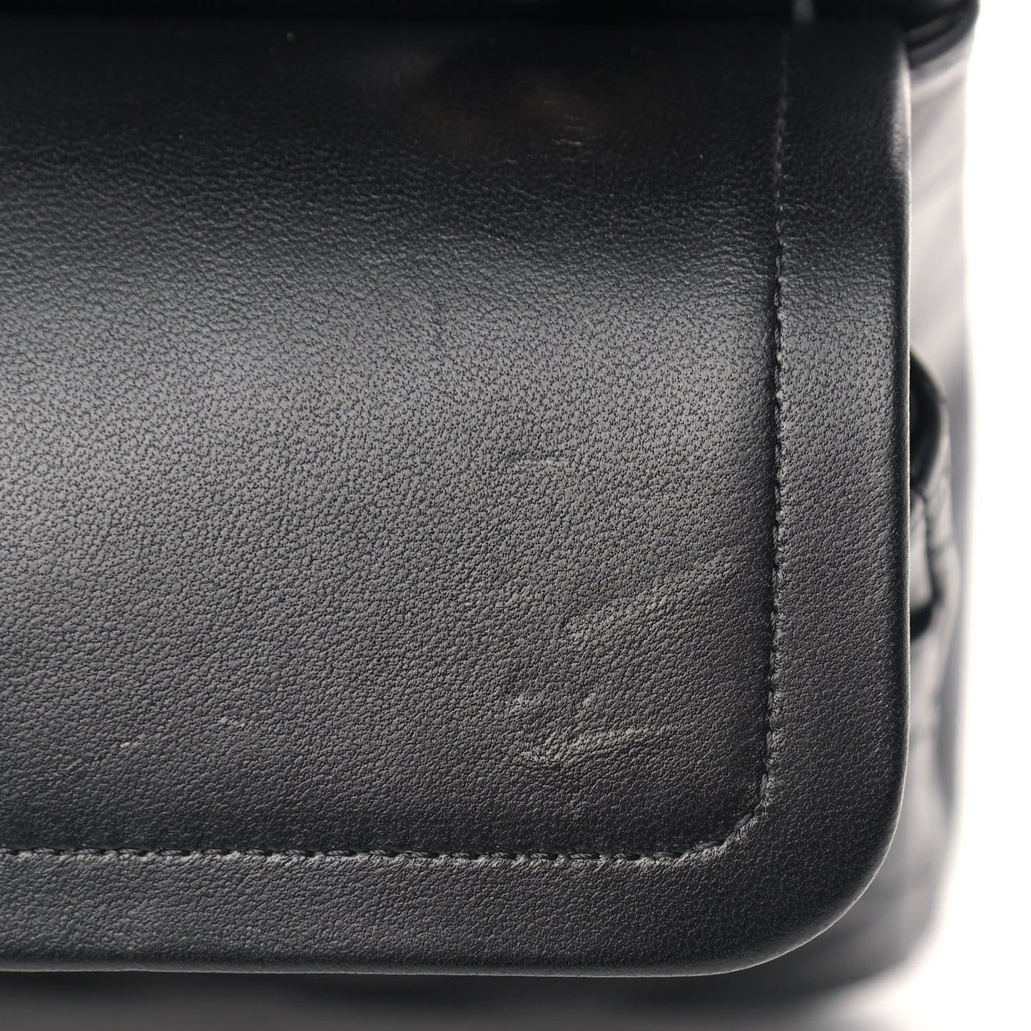 Lambskin Quilted Small Double Flap Black