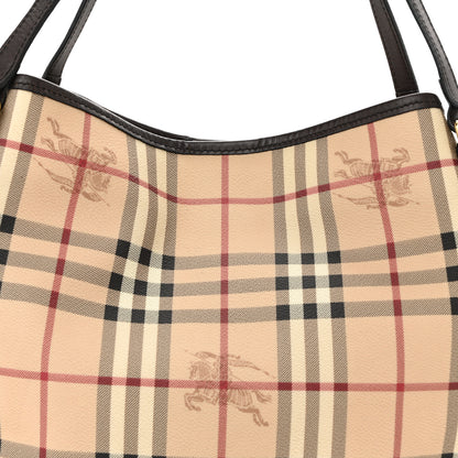 Burberry Haymarket Check Small Canterbury Tote Chocolate 8 of 12