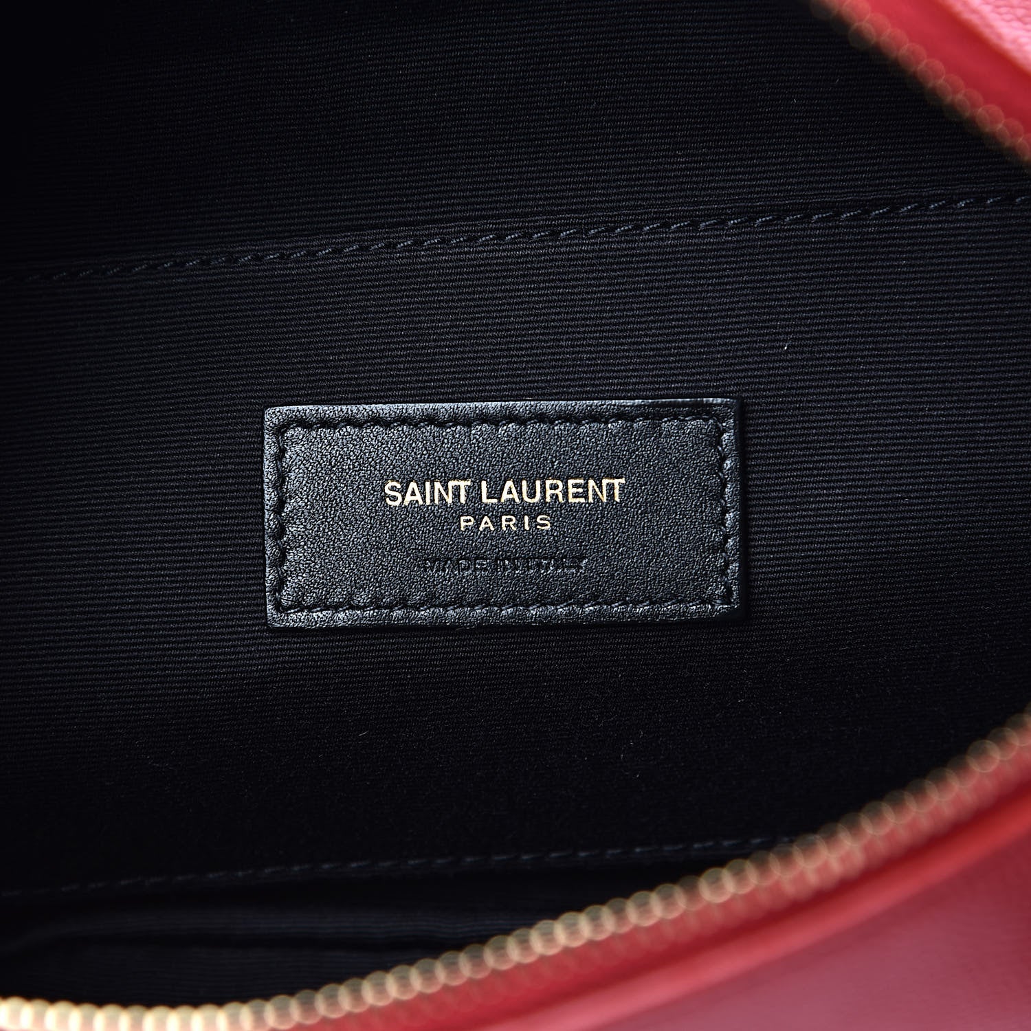 Saint Laurent Grain De Poudre Monogram Belt Bag Rouge Eros 6 of 9