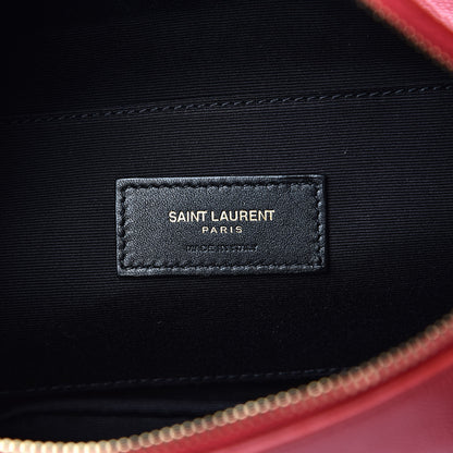 Saint Laurent Grain De Poudre Monogram Belt Bag Rouge Eros 6 of 9