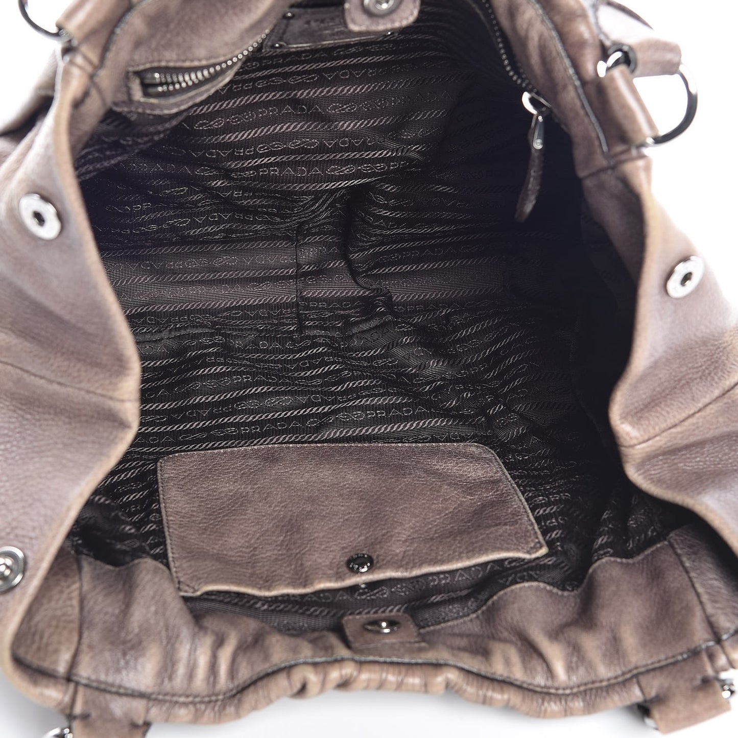 Cervo Gathered Shoulder Bag Brown