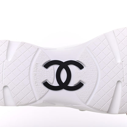 Chanel Patent Calfskin Mary Jane Strap Pumps 37 White 6 of 12