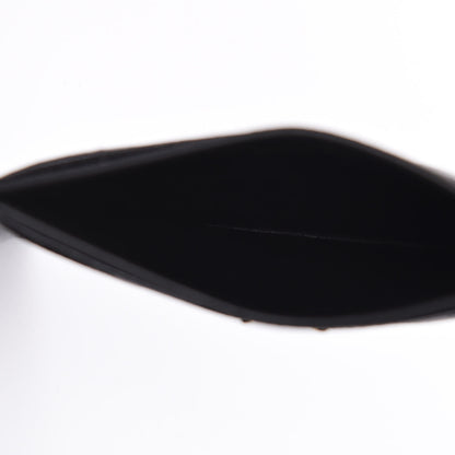 Saint Laurent Grain De Poudre Matelasse Chevron Monogram Credit Card Case Black 5 of 9