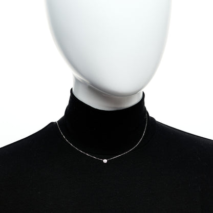 Cartier 18K White Gold Diamond SM D'Amour Pendant Necklace 2 of 5