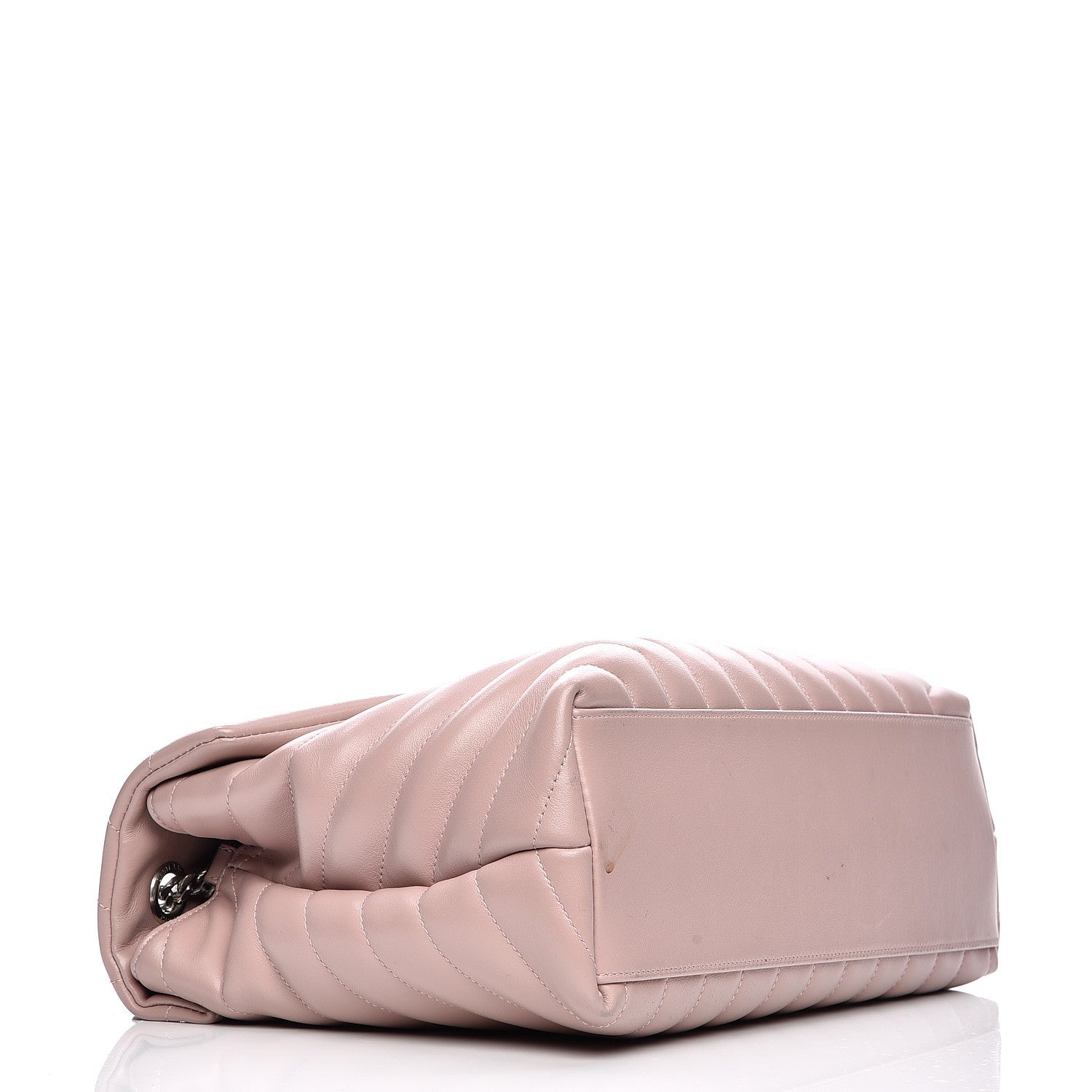 Saint Laurent Calfskin Y Quilted Monogram Medium Loulou Chain Satchel Rose Antic 4 of 15