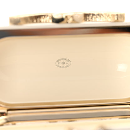Chanel Resin Crystal Pearl Lambskin Airpods Pro Holder Necklace Pearly White 5 of 6