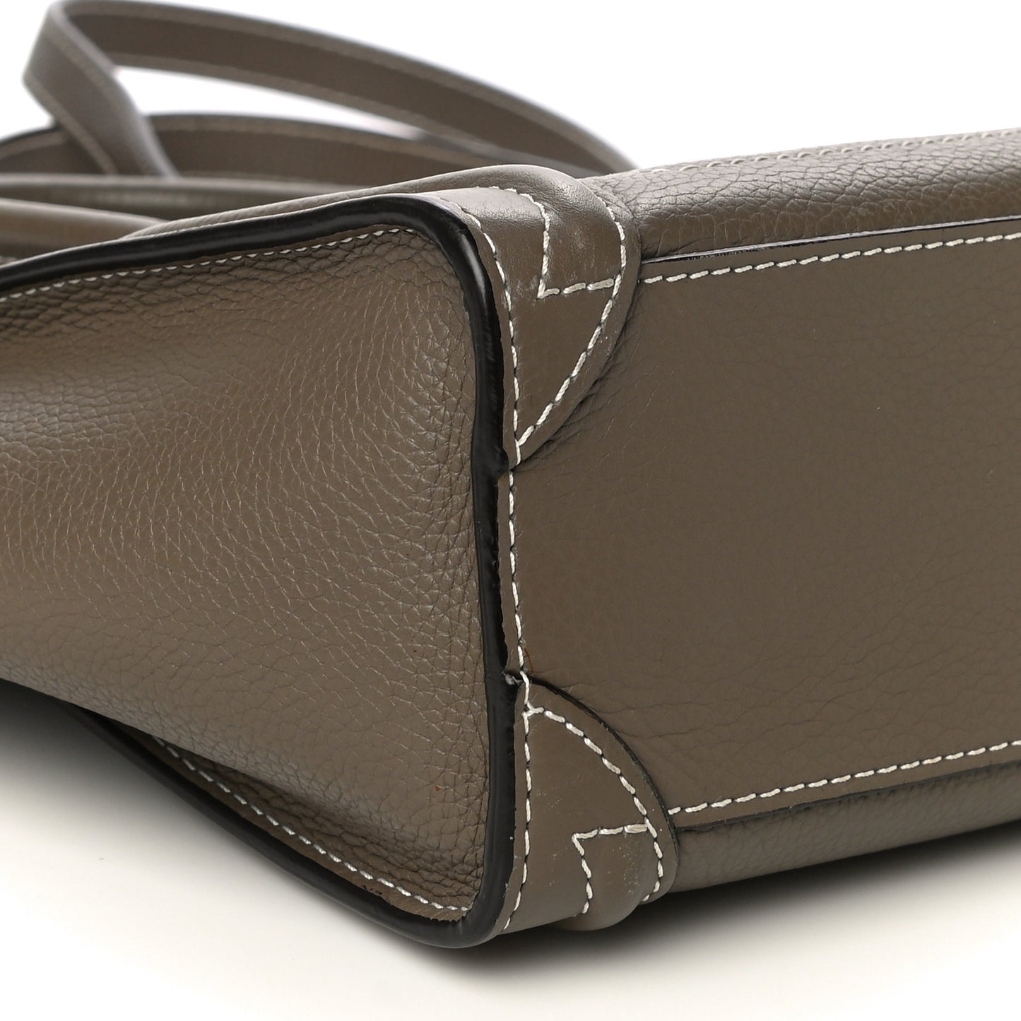 Drummed Calfskin Nano Luggage Souris