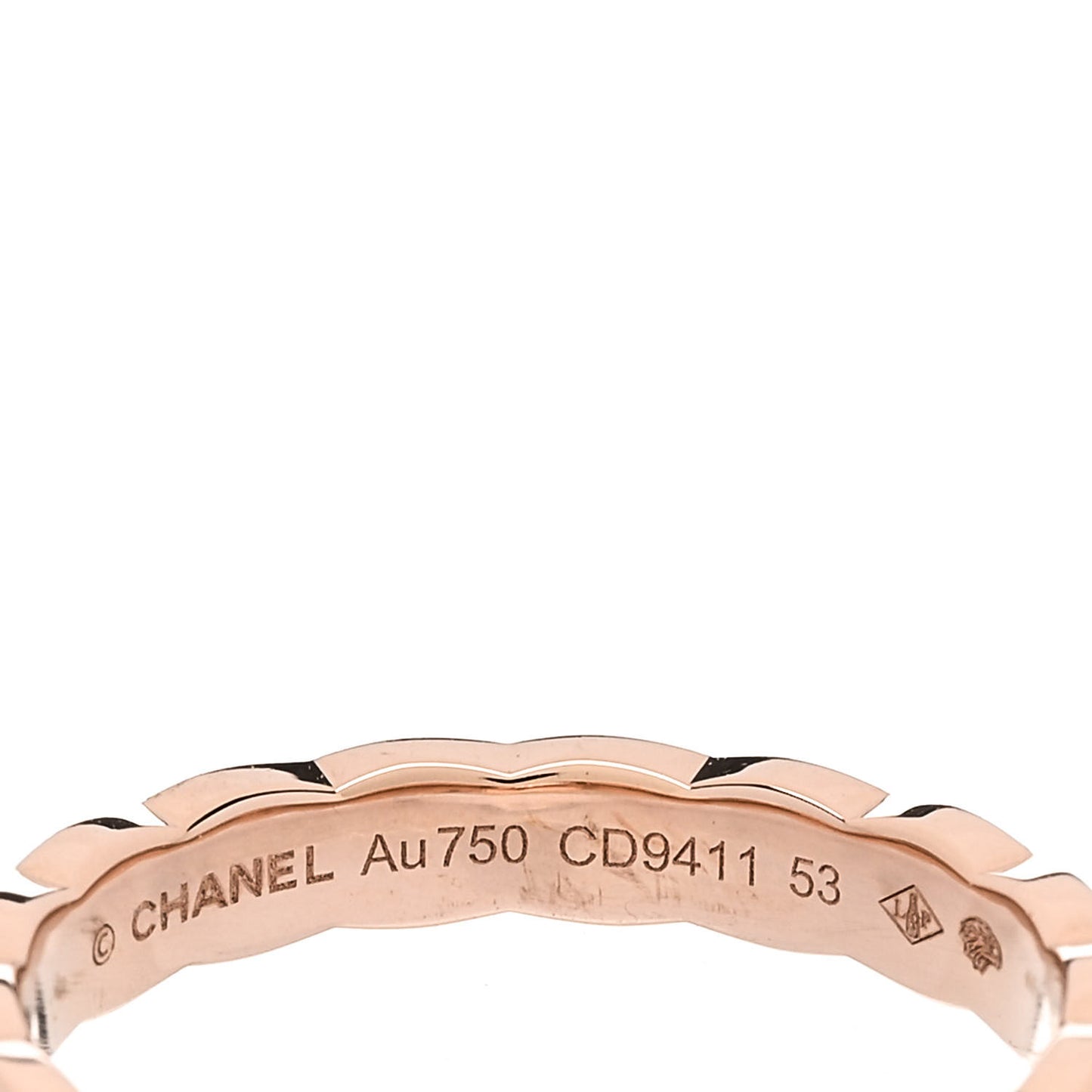 18K Beige Gold Mini Coco Crush Ring 53 6.25