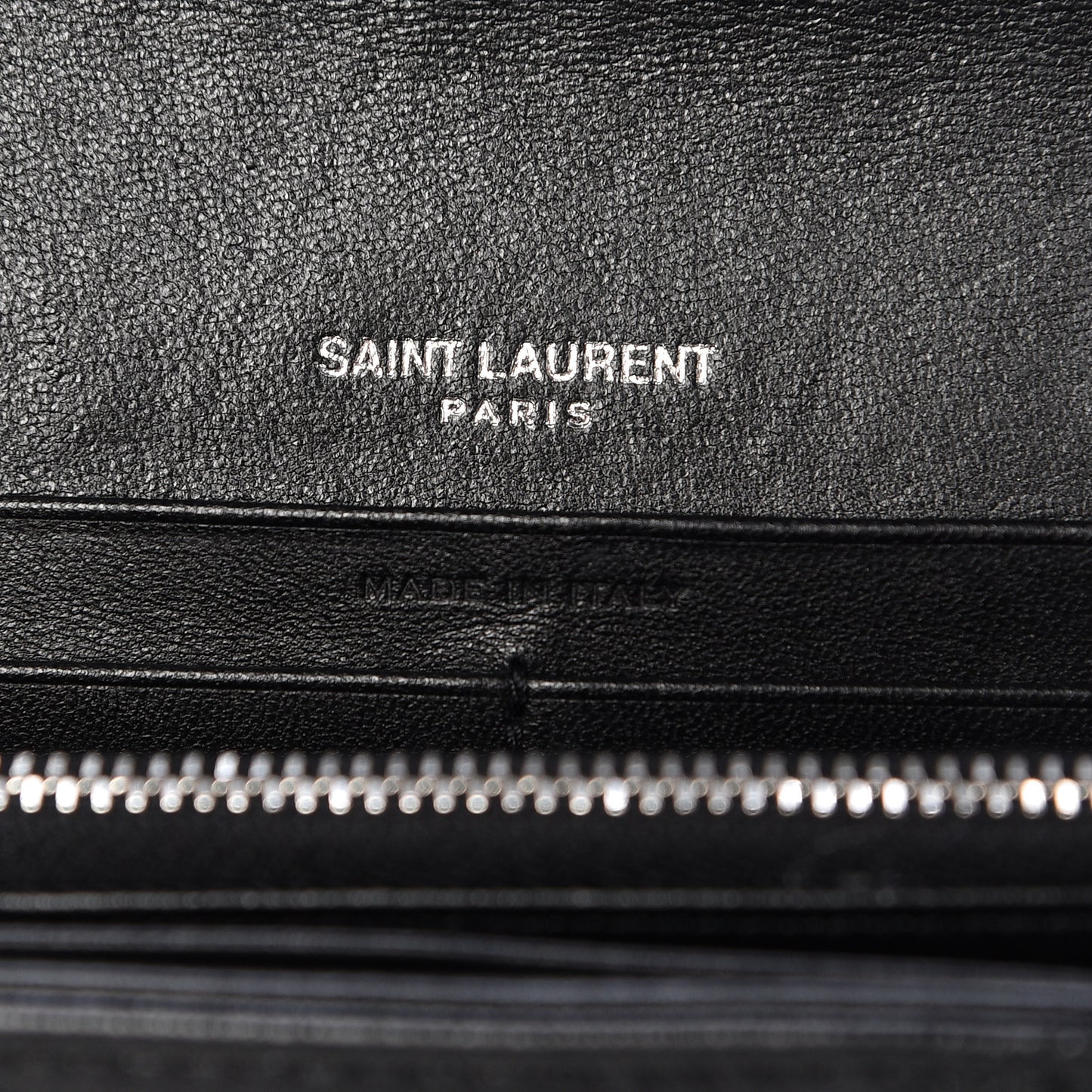 Lambskin Y Quilted Monogram Large Loulou Flap Wallet Black