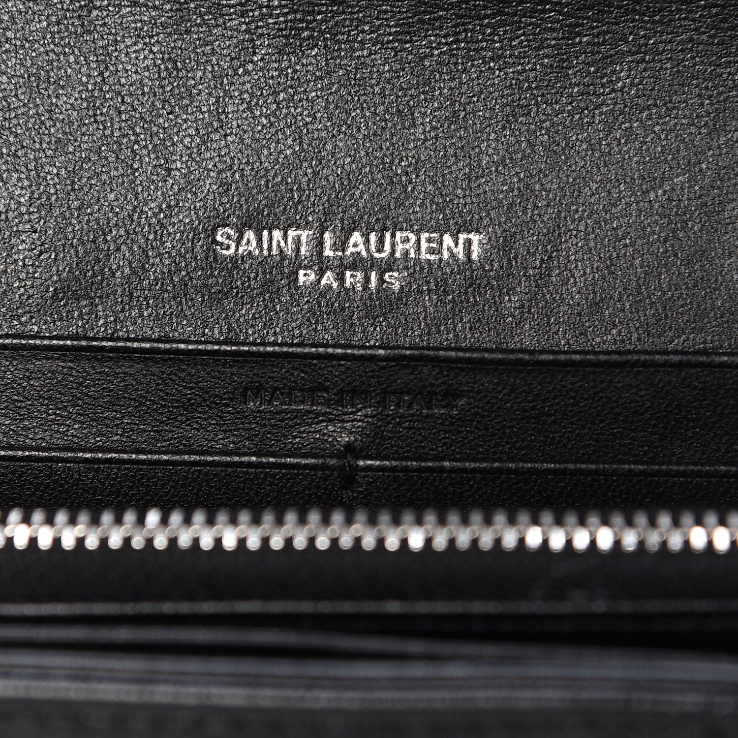 Saint Laurent Lambskin Y Quilted Monogram Large Loulou Flap Wallet Black 6 of 13