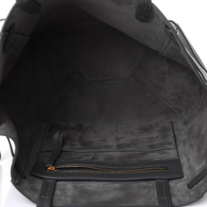 Celine Soft Grained Calfskin Small Belt Cabas Phantom Grey 4 of 4