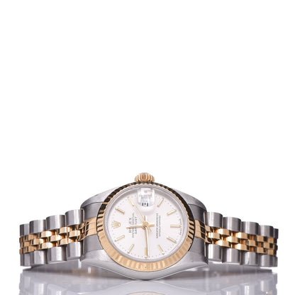 Rolex Stainless Steel 18K Yellow Gold 26mm Oyster Perpetual Datejust Watch Silver 79173 3 of 7