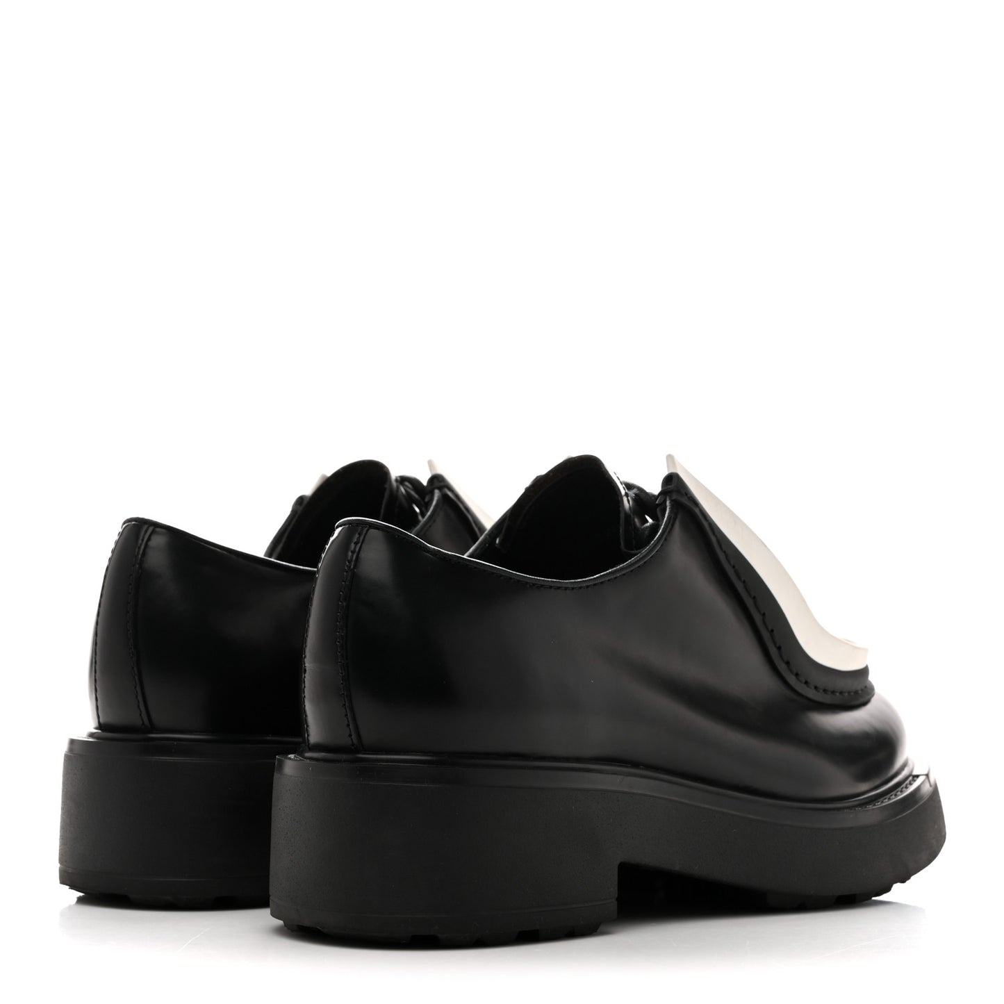 Spazzolato Rois Monolith 55mm Derby Loafers 36.5 Black White