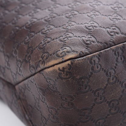 Gucci Guccissima Large Horsebit Chain Hobo Chocolate 9 of 20