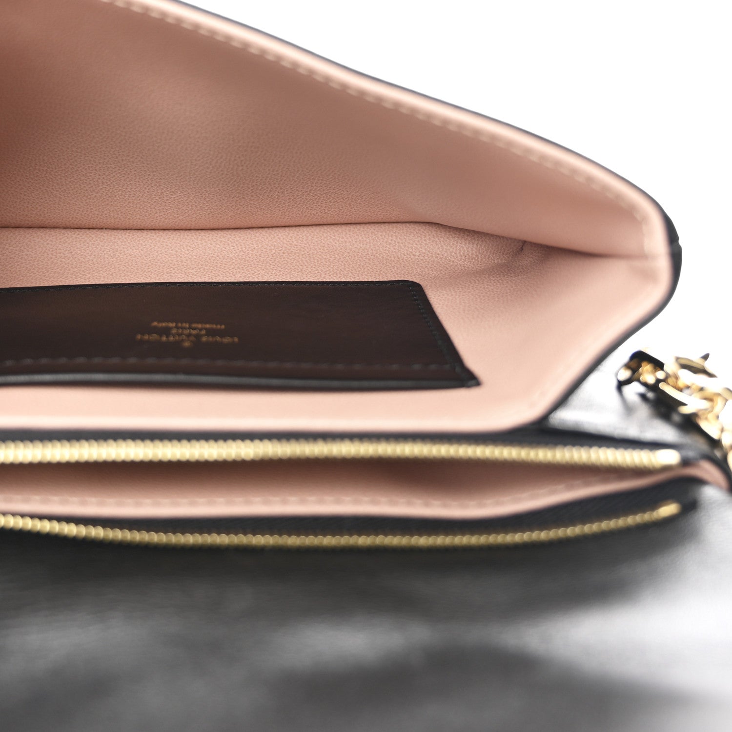 Louis Vuitton Lambskin Embossed Monogram Pochette Coussin Black 5 of 12