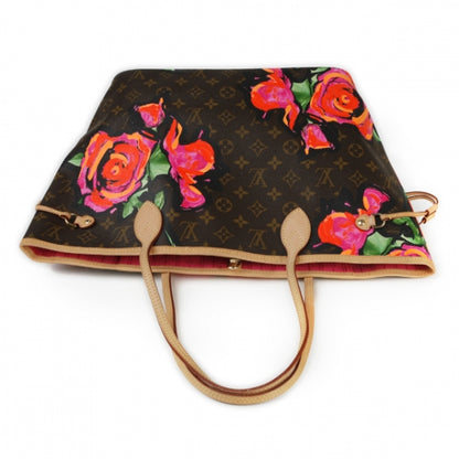 Louis Vuitton Monogram Roses Neverfull MM 4 of 12