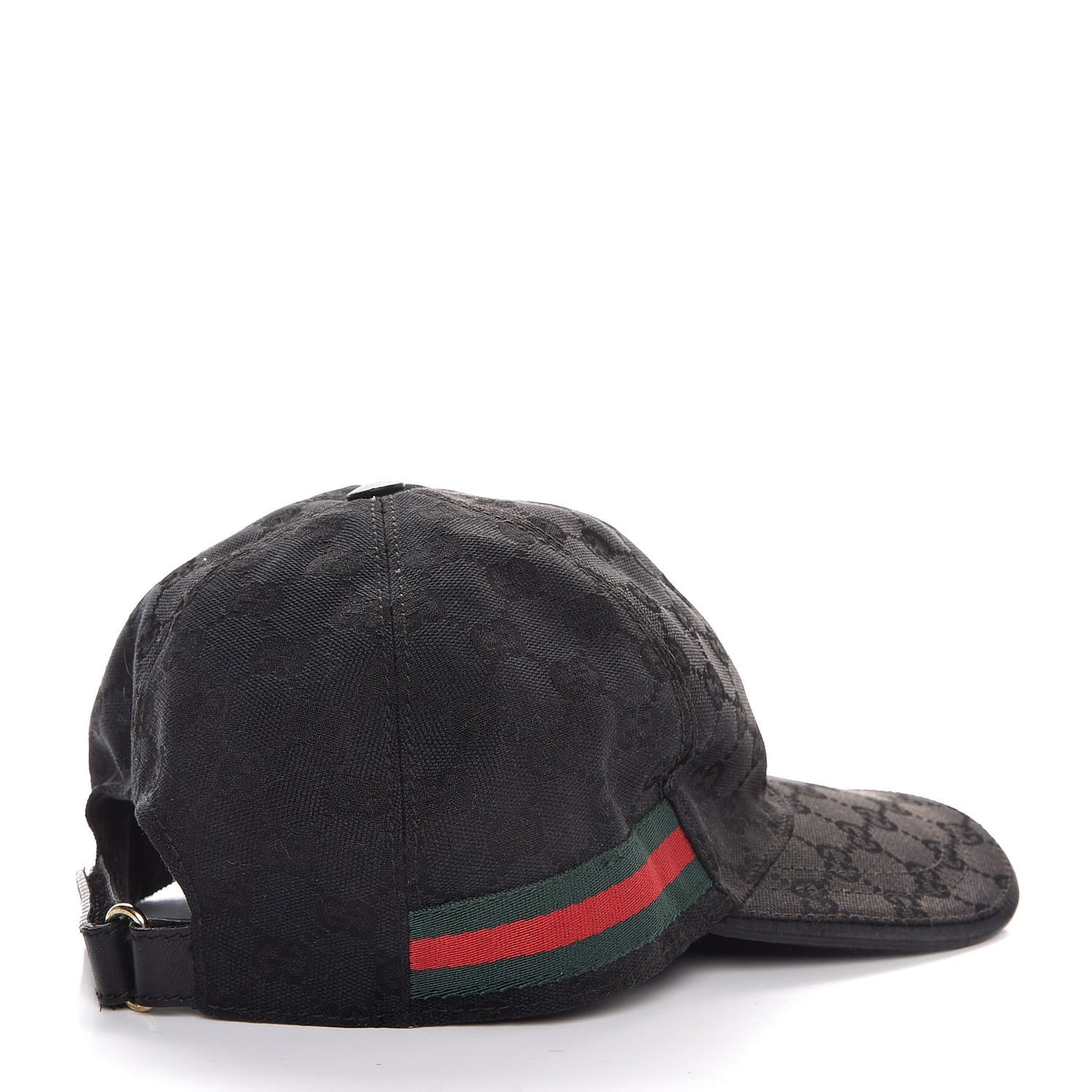 Monogram Web Baseball Hat M Black