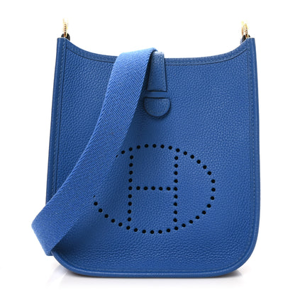 Hermes Taurillon Maurice Amazone Evelyne TPM Bleu France 1 of 11
