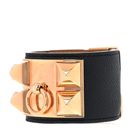 Hermes Epsom Collier de Chien CDC Bracelet S Black 1 of 9