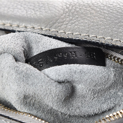 Valentino Garavani Pebbled Calfskin Large Rockstud Flip-Lock Messenger Bag Grigio Perla 7 of 14