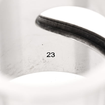 Gucci Sterling Silver G Cutout Band Ring 63 10.25 6 of 7