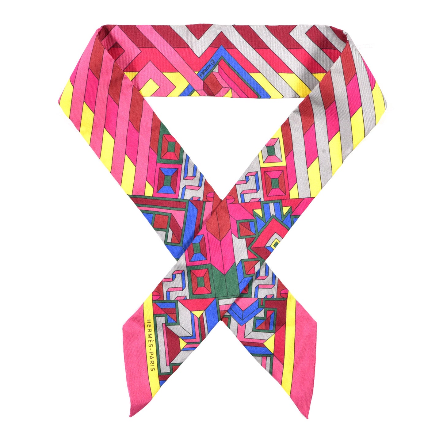 Silk Le Fil d'Ariane Twilly Rose Vif Jaune Bleu