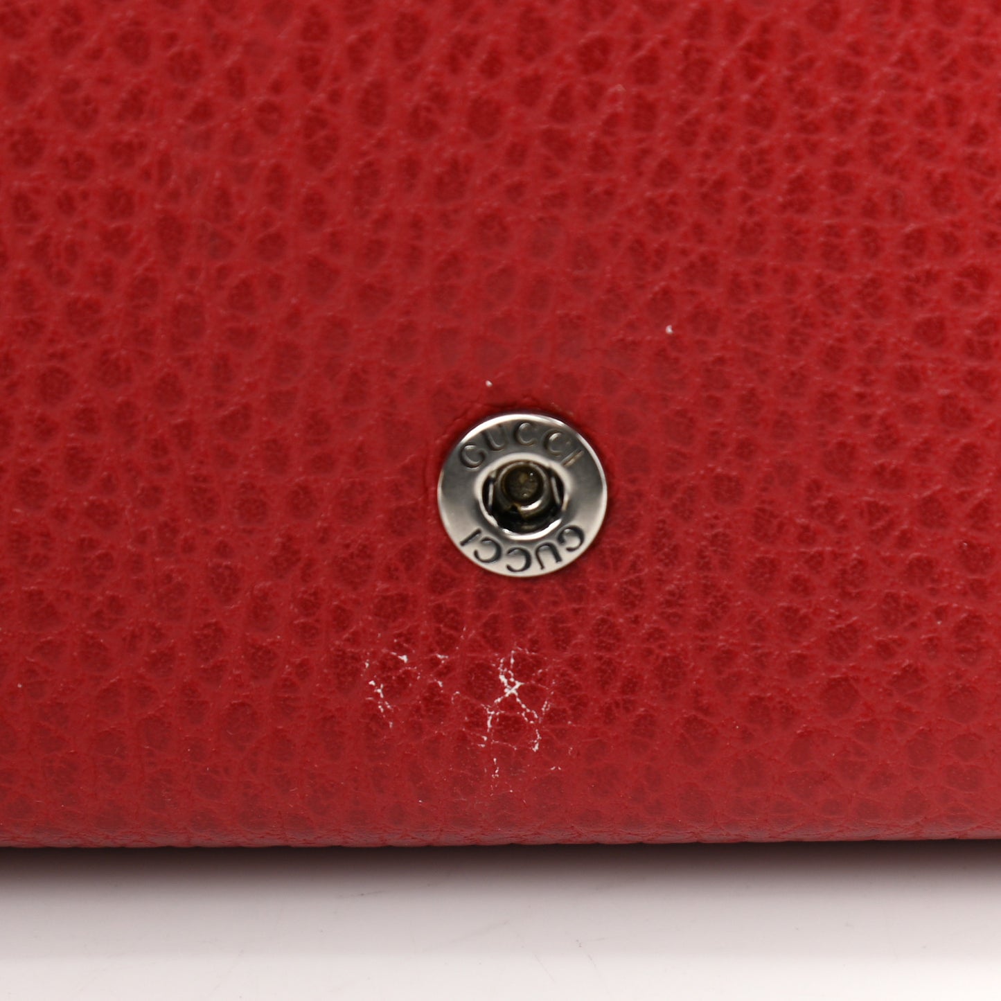 Calfskin Mini Dionysus Chain Wallet Hibiscus Red