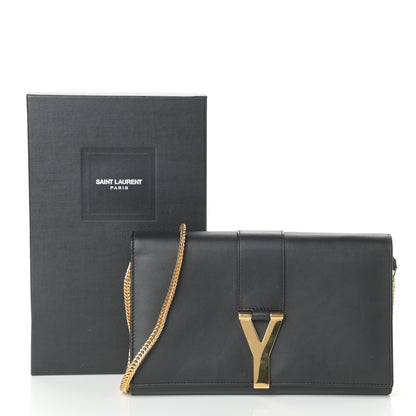 Saint Laurent Calfskin Classic Y Ligne Chain Wallet Black 10 of 10