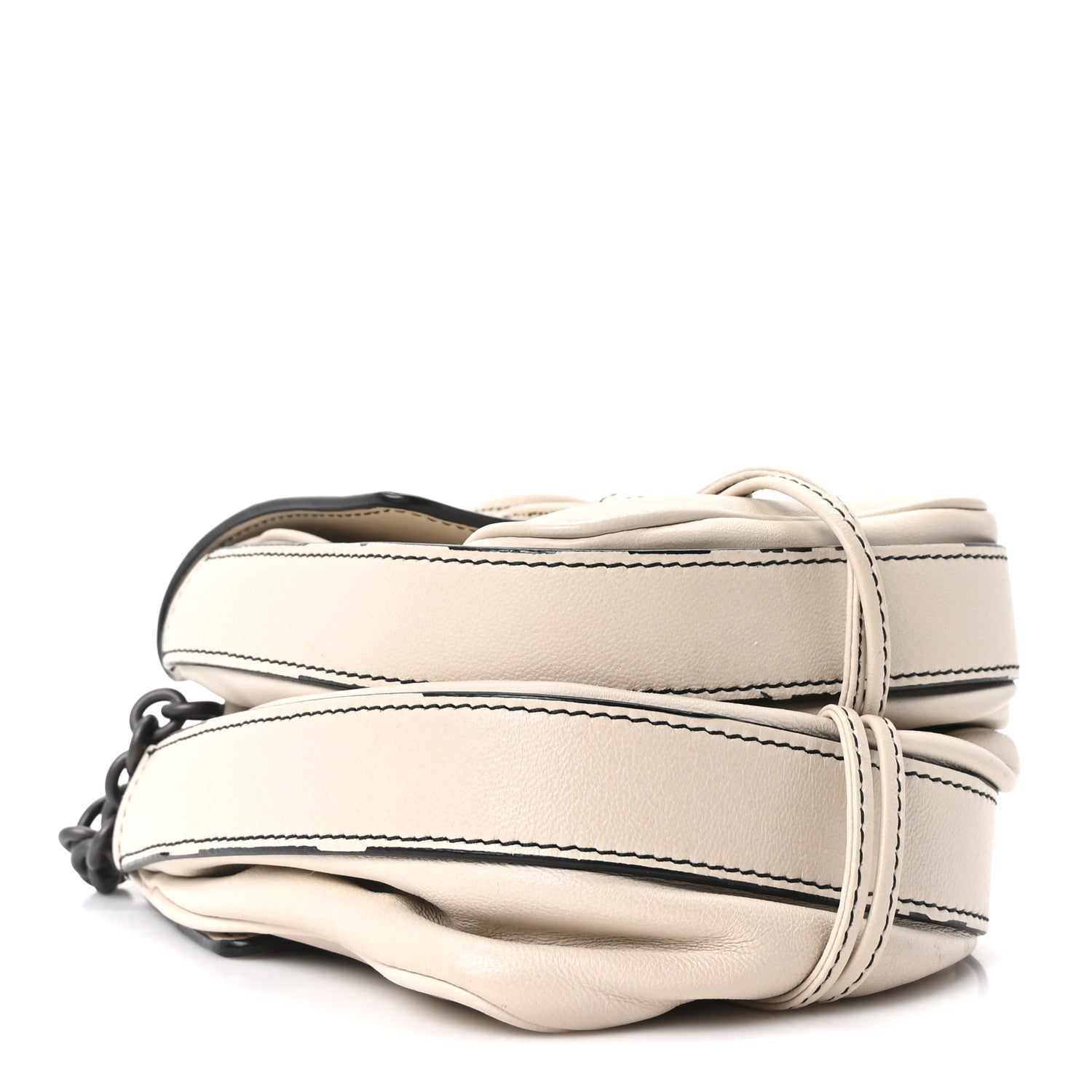 Bottega Veneta Nappa Intrecciato Double Pocket Crossbody Mist Black 4 of 10