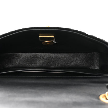 Chanel Velvet Pearl Mini Flap Bag Black 5 of 10