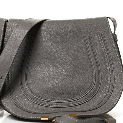 Chloe Calfskin Medium Marcie Round Crossbody Bag Cashmere Grey 6 of 8