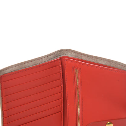 Celine Grained Calfskin Medium Multifunction Strap Wallet Pop Red Chalk 10 of 13