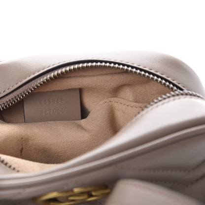 Gucci Calfskin Matelasse Mini GG Marmont Chain Shoulder Bag Porcelain Rose 9 of 10